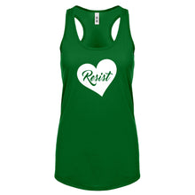 Racerback Resist Heart Womens Tank Top