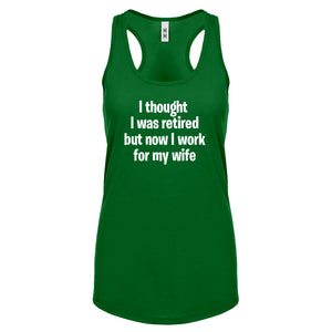 I Thought I was Retired Womens Racerback Tank Top