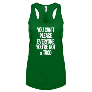 Racerback Youre not a Taco Womens Tank Top