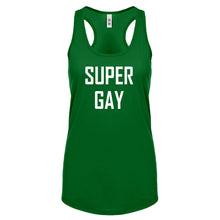 Super Gay Womens Racerback Tank Top
