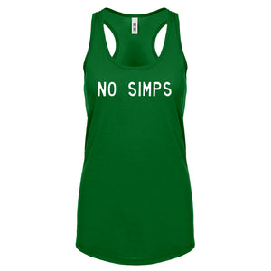 No Simps Womens Racerback Tank Top