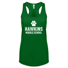 Hawkins Middle School Womens Racerback Tank Top