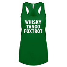 WHISKY TANGO FOXTROT Womens Racerback Tank Top