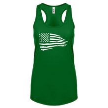 American Flag Womens Racerback Tank Top