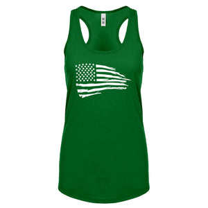 American Flag Womens Racerback Tank Top