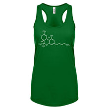 Racerback THC Molecule Womens Tank Top