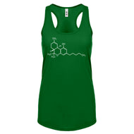 Racerback THC Molecule Womens Tank Top