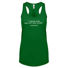 Confucius say Womens Racerback Tank Top