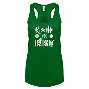 Racerback Kiss Me I'm Irish Womens Tank Top