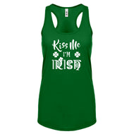 Racerback Kiss Me I'm Irish Womens Tank Top