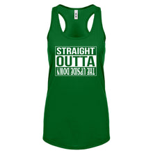 Straight Outta the Upside Down Womens Racerback Tank Top