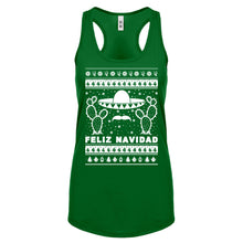 Racerback Feliz Navidad Womens Tank Top
