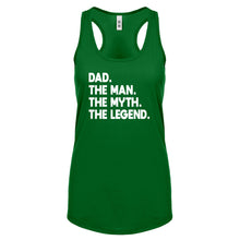 Dad. The Man the Myth the Legend Womens Racerback Tank Top