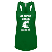 Grandpa Shark Womens Racerback Tank Top