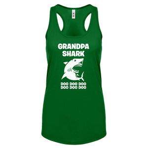 Grandpa Shark Womens Racerback Tank Top
