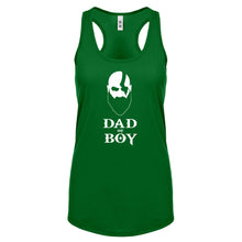Racerback Dad of Boy Womens Tank Top