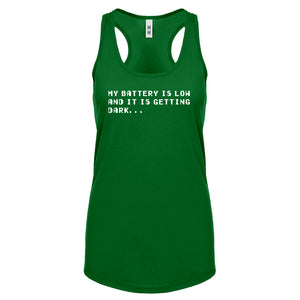 Its Getting Dark Womens Racerback Tank Top