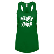Merry Xmas Womens Racerback Tank Top