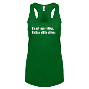 I'm not superstitious Womens Racerback Tank Top