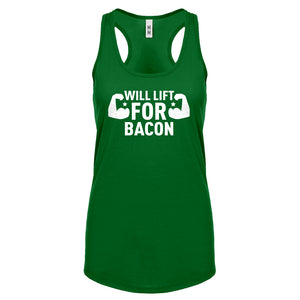 Racerback Will Lift for Bacon Womens Tank Top