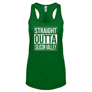 Racerback Straight Outta Silicon Valley Womens Tank Top