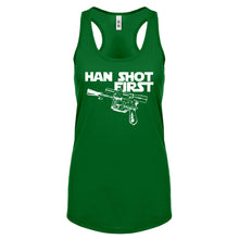 Racerback Han Shot First Womens Tank Top