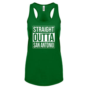 Straight Outta San Antonio Womens Racerback Tank Top