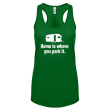 Home is Where you Park it Womens Racerback Tank Top