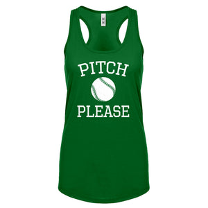 Racerback Pitch Please Womens Tank Top