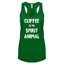Coffee is my Spirit Animal Womens Racerback Tank Top