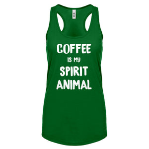 Coffee is my Spirit Animal Womens Racerback Tank Top
