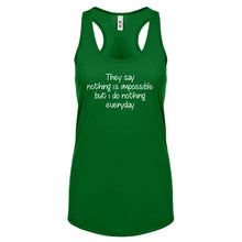 Nothing is Impossible Womens Racerback Tank Top
