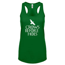 Racerback Crows Before Hoes Womens Tank Top