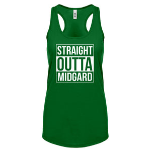 Racerback Straight Outta Midgard Womens Tank Top