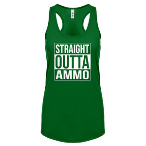 Straight Outta Ammo Womens Racerback Tank Top