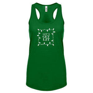 Lets Get Lit Womens Racerback Tank Top