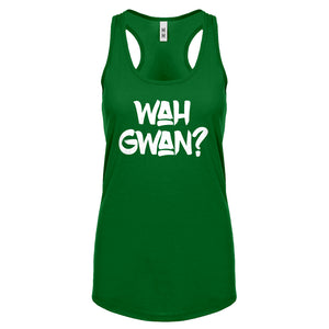 Wah Gwan? Womens Racerback Tank Top