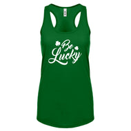 Racerback Be Lucky Womens Tank Top