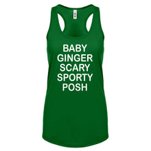 Racerback Spice Names Womens Tank Top