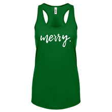 Merry. Womens Racerback Tank Top