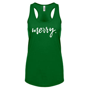 Merry. Womens Racerback Tank Top
