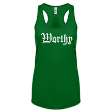 Racerback Worthy Womens Tank Top