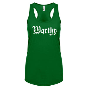Racerback Worthy Womens Tank Top