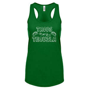 Racerback Tacos and Tequila Womens Tank Top
