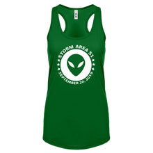 Storming Area 51 Womens Racerback Tank Top