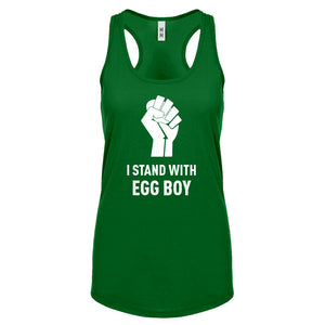 I Stand with Egg Boy Womens Racerback Tank Top