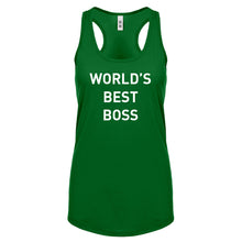 World's Best Boss Womens Racerback Tank Top