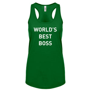 World's Best Boss Womens Racerback Tank Top