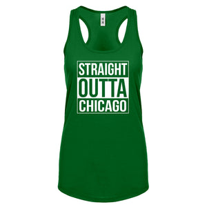 Straight Outta Chicago Womens Racerback Tank Top