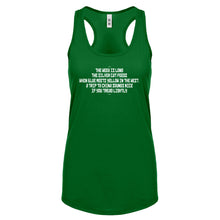 The Week is Long the Silver Cat Feeds Womens Racerback Tank Top